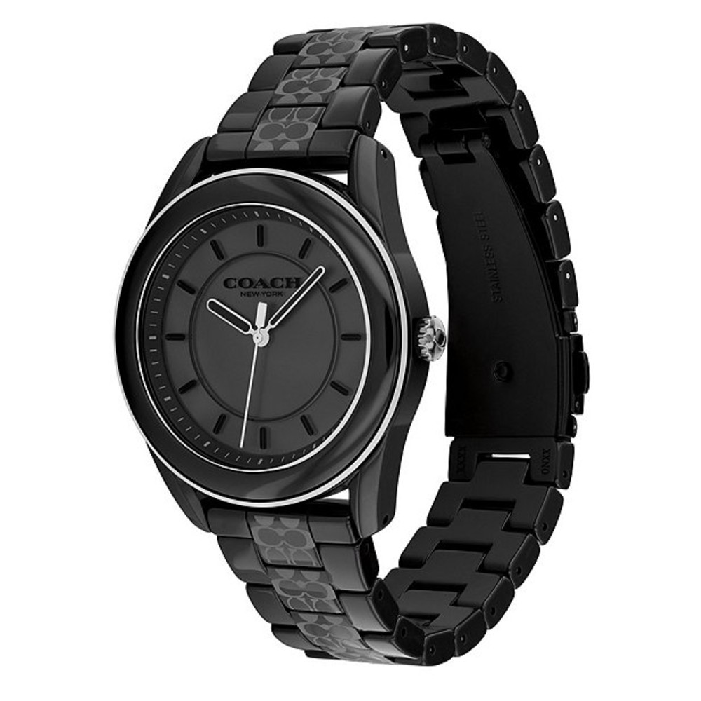 COACH Preston รุ่น CO14503774 นาฬิกาข้อมือผู้หญิง สีดำ สายเซรามิค หน้าปัด 38 มม.